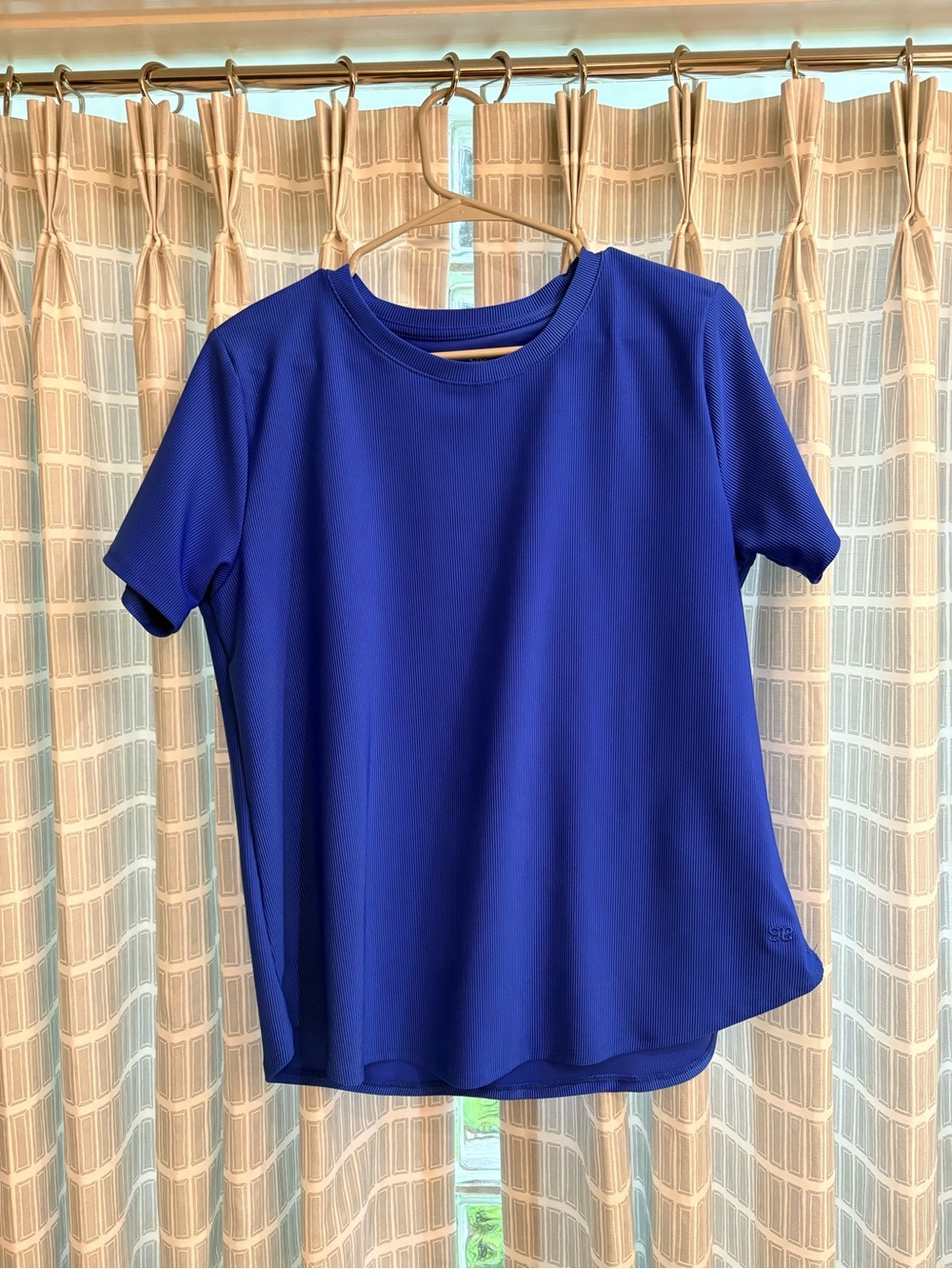 Albion ribbed crew neck royal blue